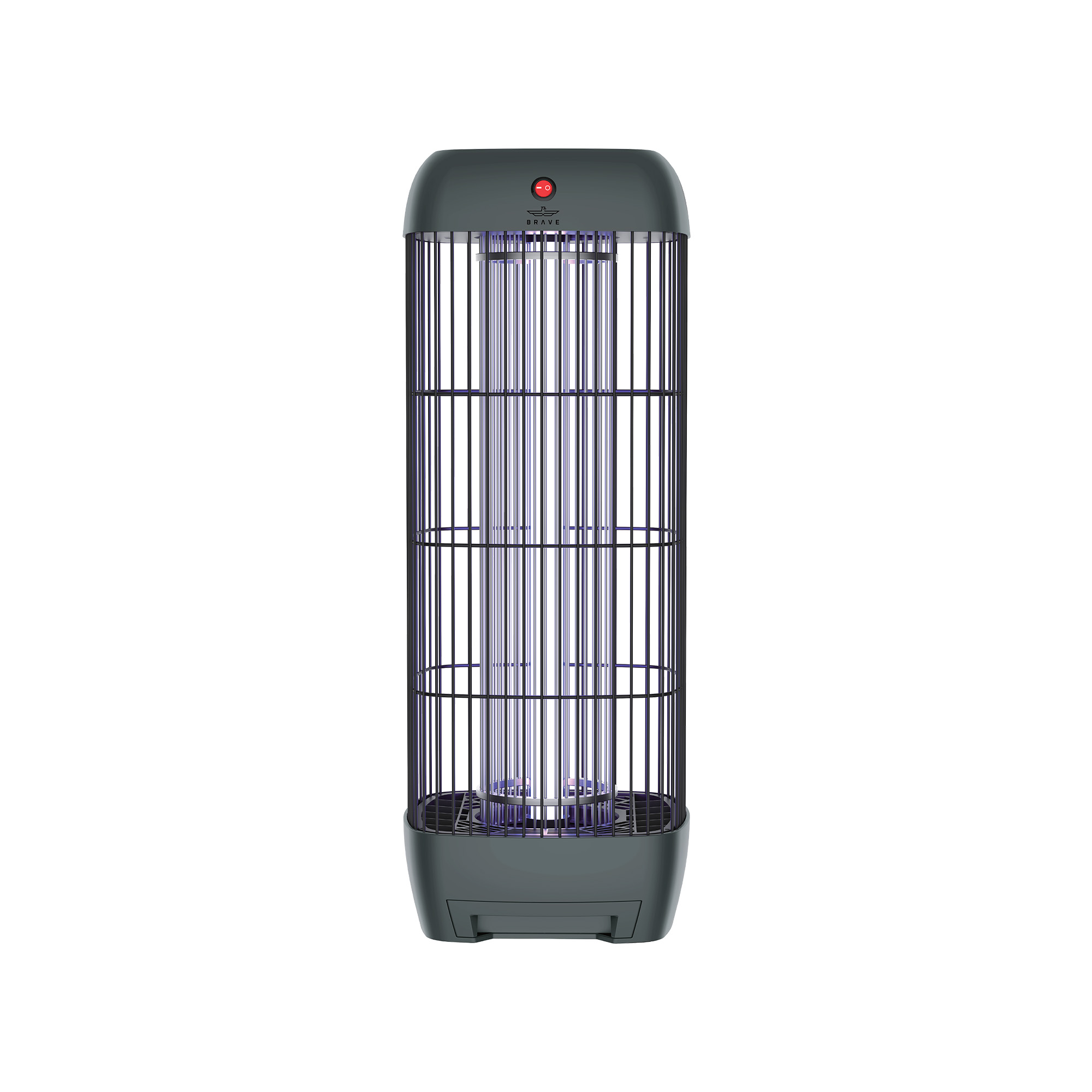 BRAVE Electric Mosquito Killer Bug Zapper with 15W UV Lamp, Powerful Indoor & Outdoor Insect Trap, Quiet, Safe, and Effective for Home, Kitchen, Patio, and Commercial Use - Grey