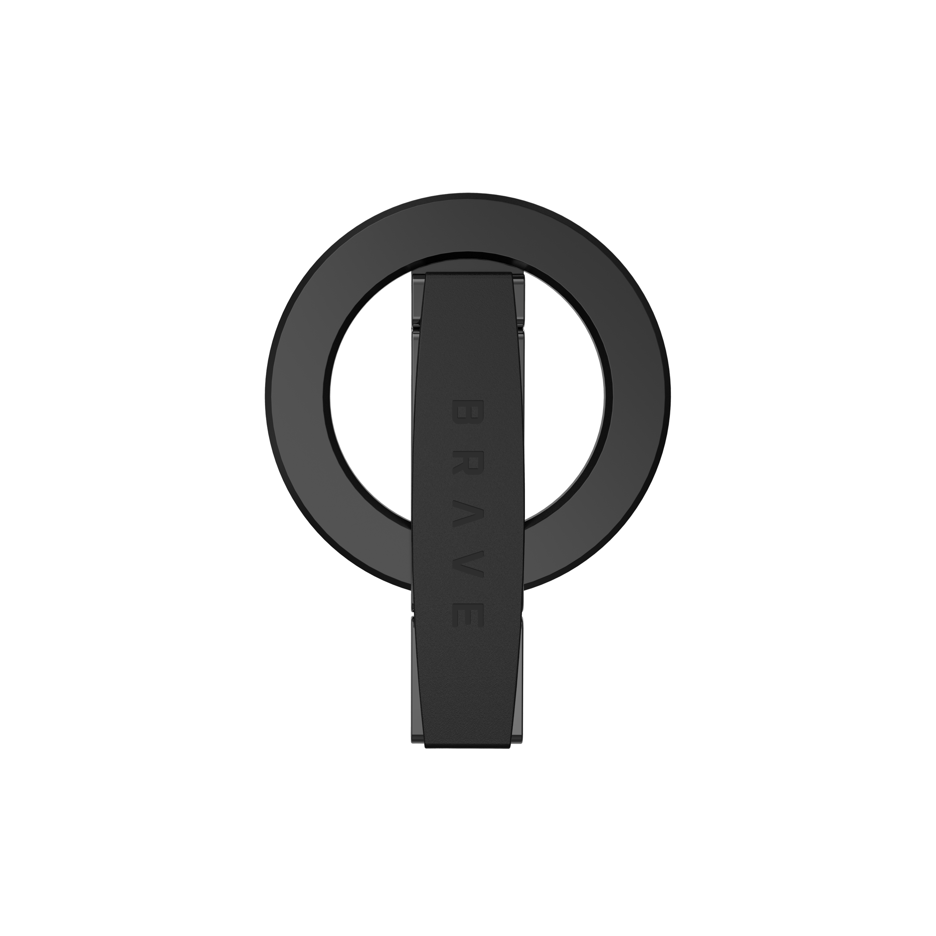 BRAVE MagLoop  360° Rotatable Magnetic Phone Grip & Kickstand, MagSafe Compatible, Adjustable Stand for iPhone & Android - Black