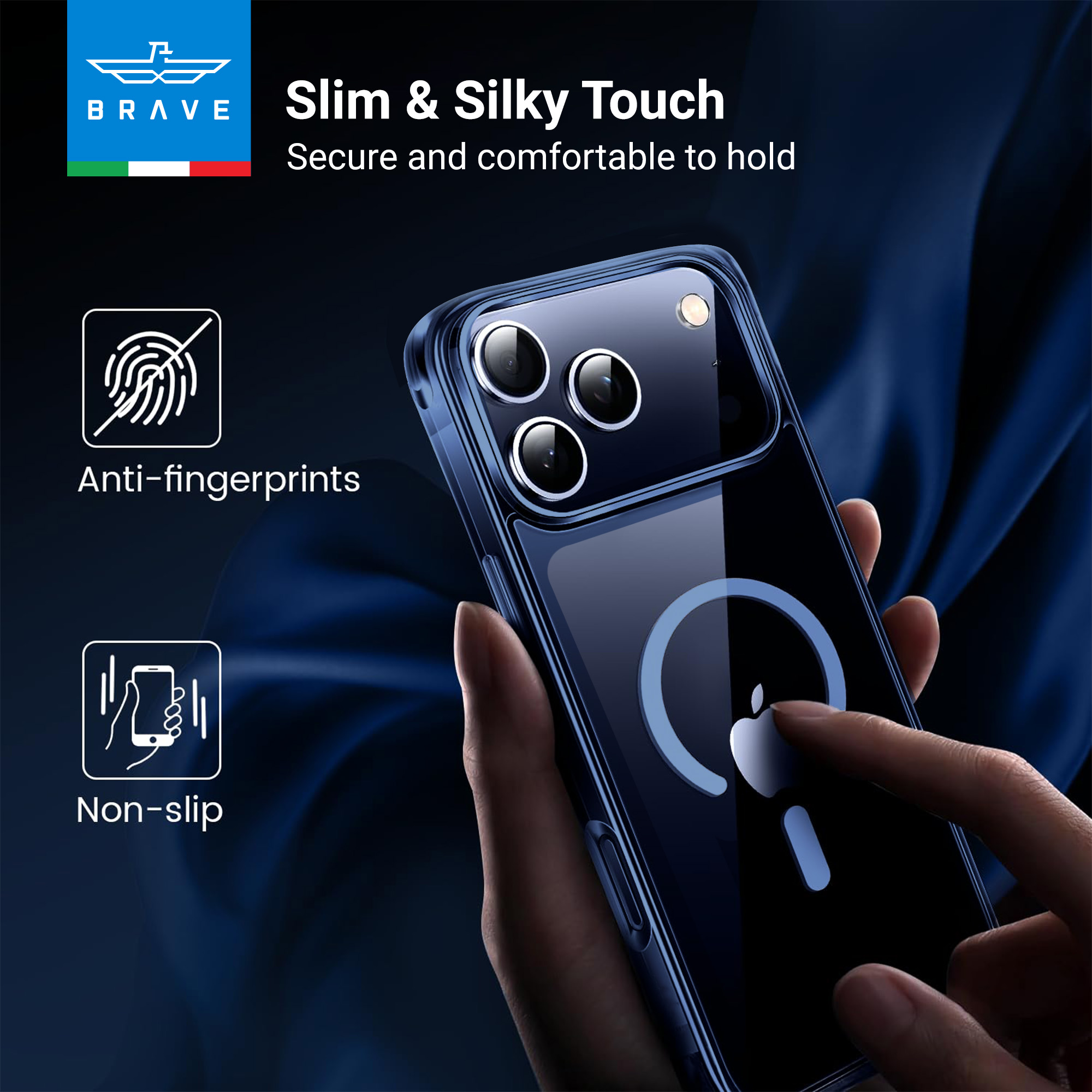 BRAVE Guard iPhone 17 Pro Case MagSafe - Blue