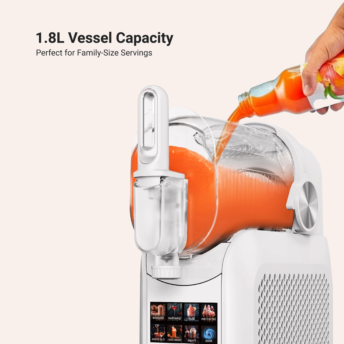 BRAVE ChillStream 1.8L Soft Serve Ice Cream & Slushie Machine - White