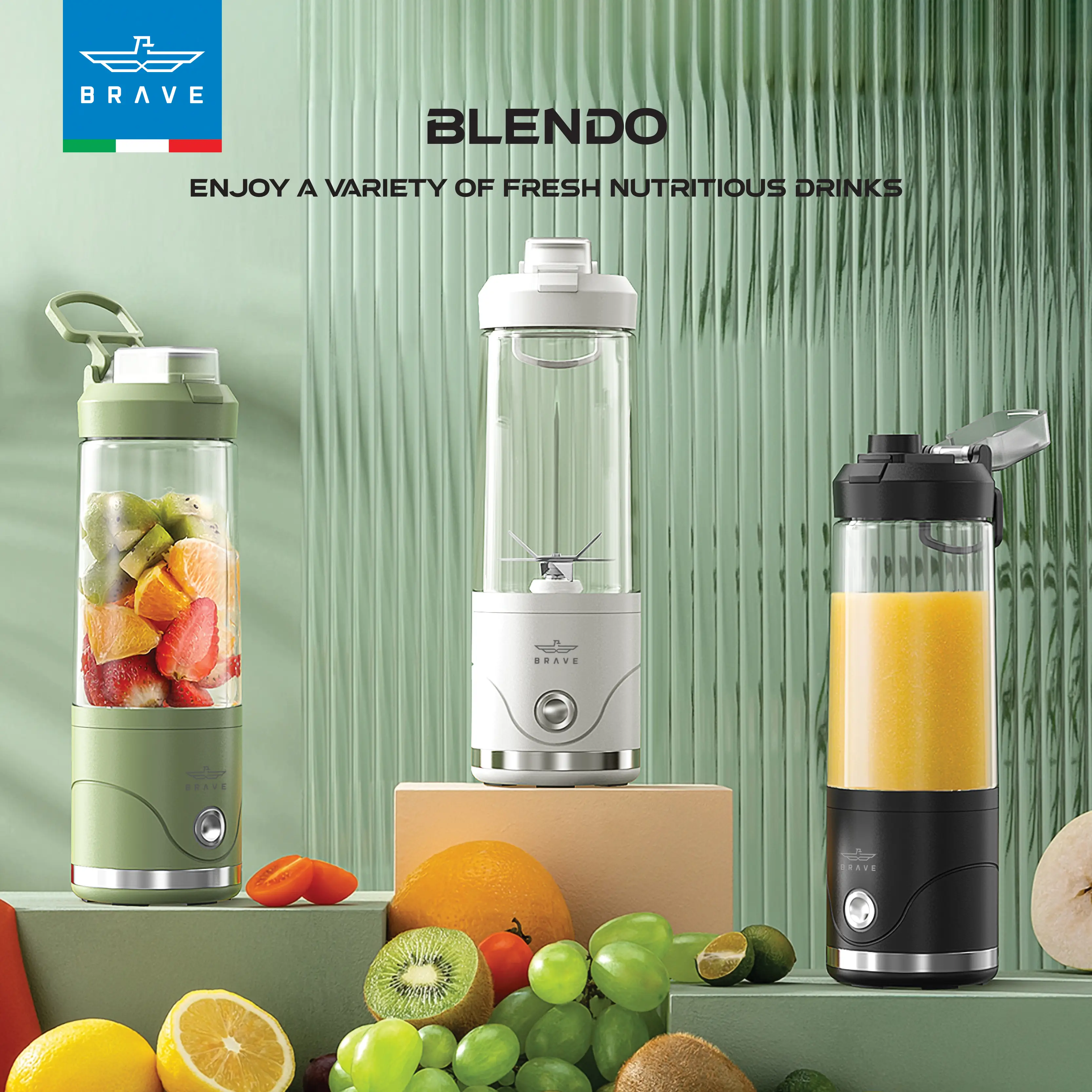 BRAVE Blendo Portable Blender 650ml - Black