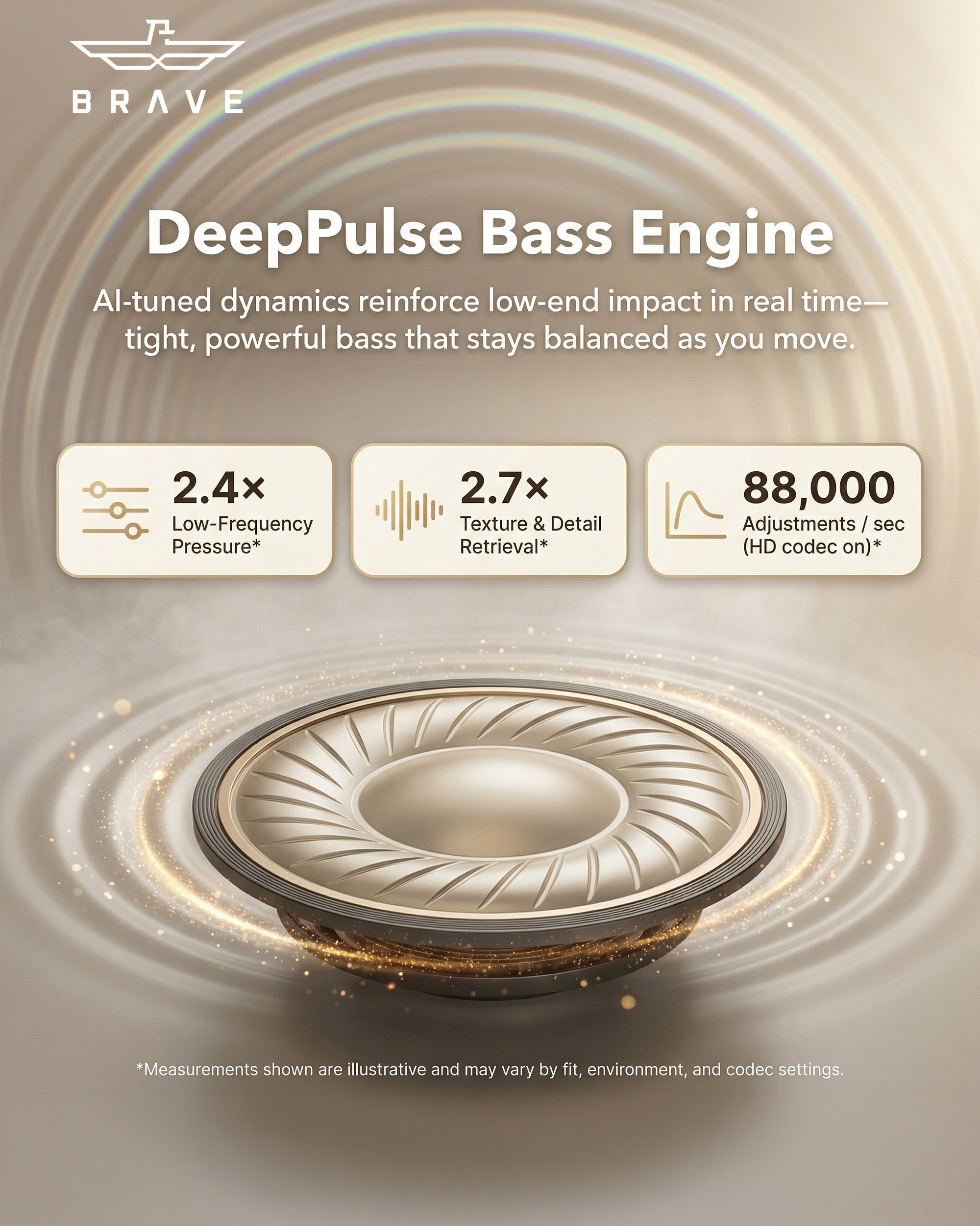 BRAVE E-32 ClipFit Pro Open-Ear Wireless Earbuds | Bluetooth V6.0 Clip-On Ear Cuff, 8H Playtime, Air Conduction – Black