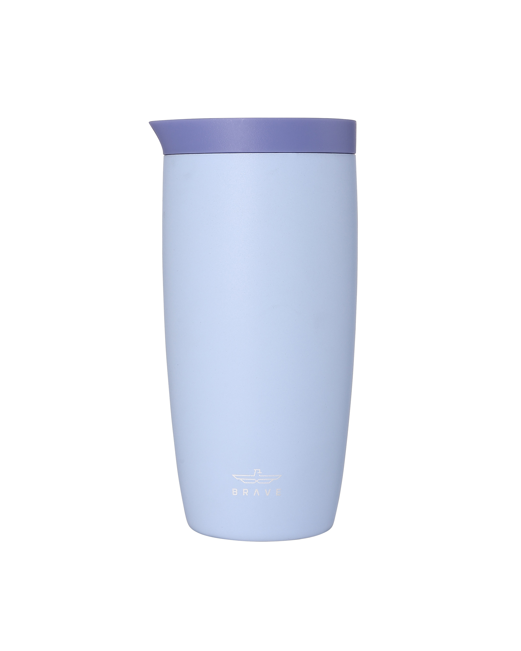 Brave TempGuard Travel Mug 500ml Stainless Steel Insulated Coffee Cup, Leak Proof Push Button Lid, Hot & Cold Tumbler - Purple