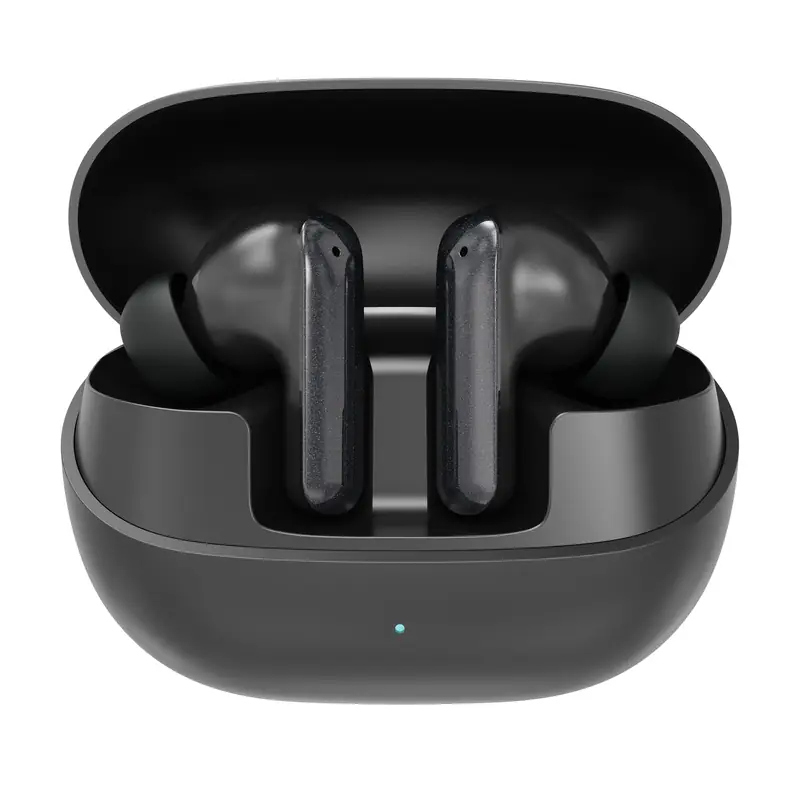 Brave E-33 Orbit Pro TWS Earbuds Bluetooth 6.0 ANC ENC, Deep Bass Gaming Earphones, 18H Playtime, Touch Control, Sweatproof - Black