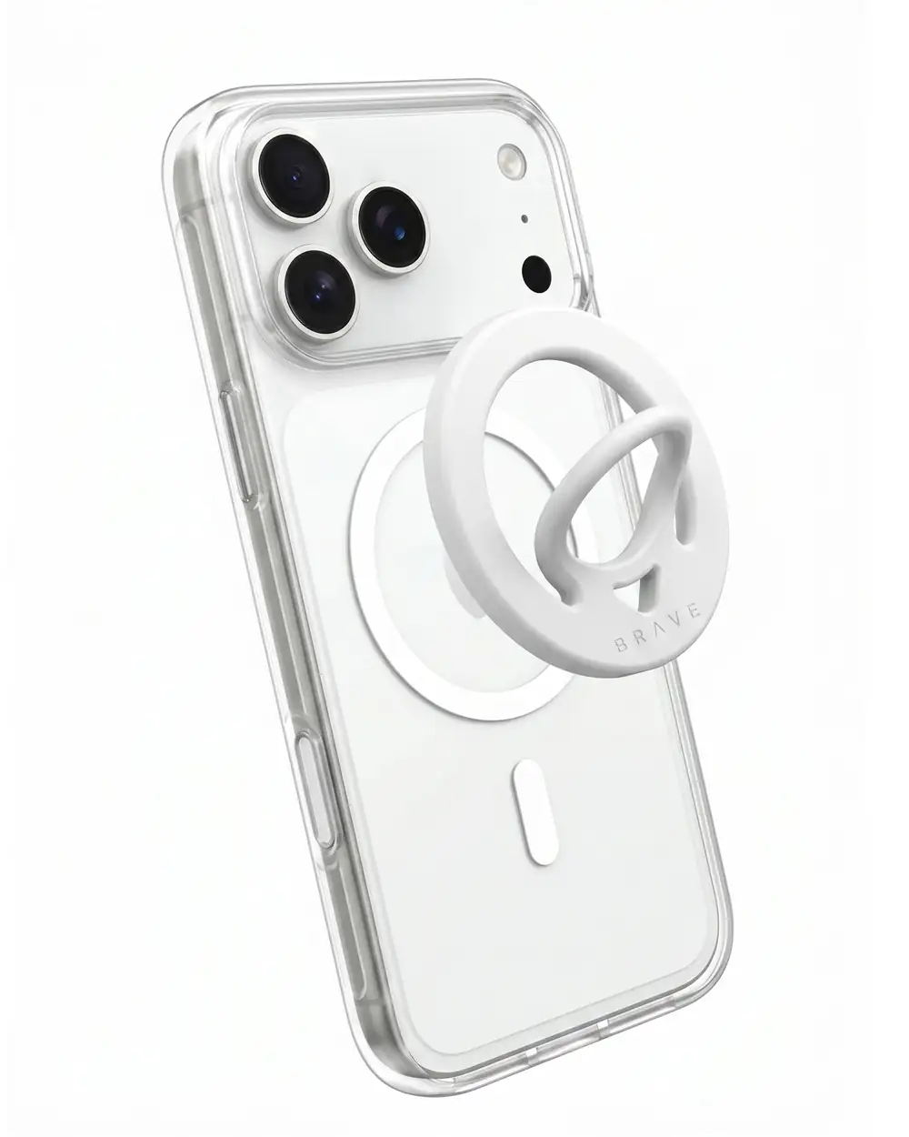 BRAVE Grip Magnetic Finger Ring Holder BG-03 - White