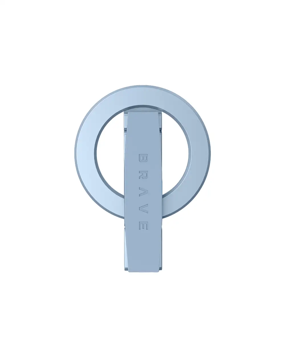 BRAVE MagLoop 360° Rotatable Magnetic Phone Grip & Kickstand, MagSafe Compatible, Adjustable Stand for iPhone & Android - Light Blue